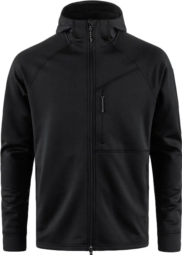 Fjällräven Fjällräven Abisko Grid Fleece Hoodie M Muškarci - Dukserice i džemperi s kapulja Fjällräven - Crna - F12600228-550-S - Size: S