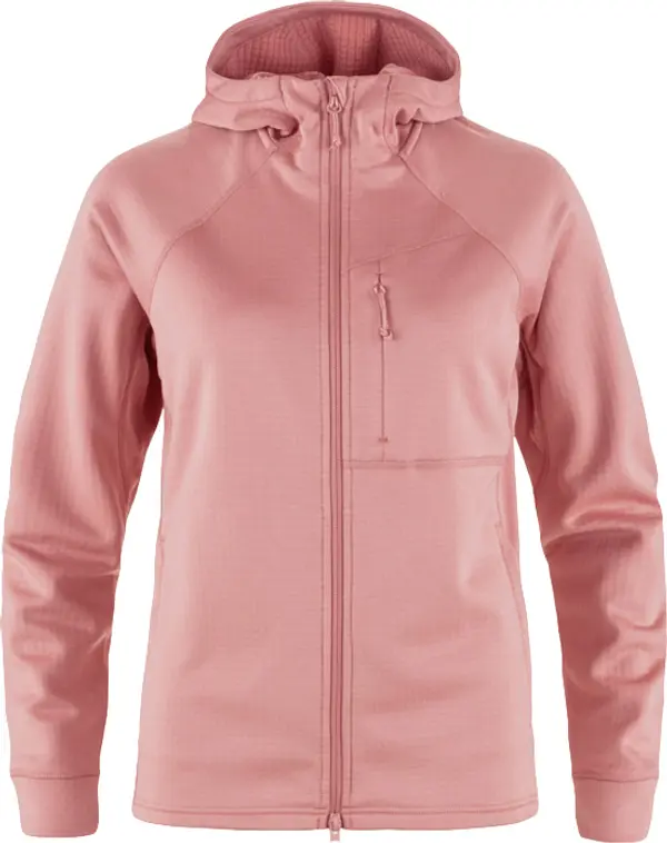 Fjällräven Fjällräven Abisko Grid Fleece Hoodie W Žene - Dukserice i džemperi s kapulja Fjällräven - Roza - F14600184-300-XS - Size: XS