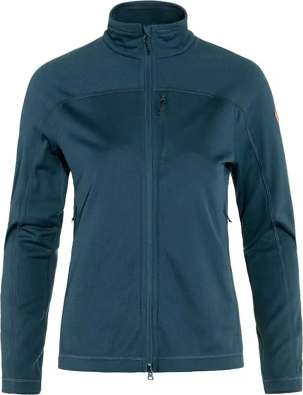 Fjällräven Fjällräven Abisko Lite Fleese Jacket W Žene - Dukserice i džemperi s kapulja Fjällräven - Plava - F87142-534-XS - Size: XS