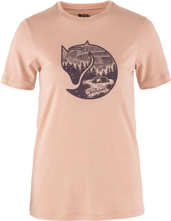 Fjällräven Fjällräven Abisko Wool Fox SS W Žene - Majice Fjällräven - Narančasta - F84118-302-357-XS - Size: XS
