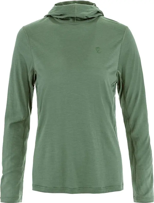Fjällräven Fjällräven Abisko Wool Hoodie W Žene - Dukserice i džemperi s kapulja Fjällräven - Zelena - F14600265-614-XS - Size: XS