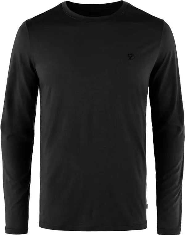 Fjällräven Fjällräven Abisko Wool LS M Muškarci - Majice Fjällräven - Crna - F87194-550-M - Size: M