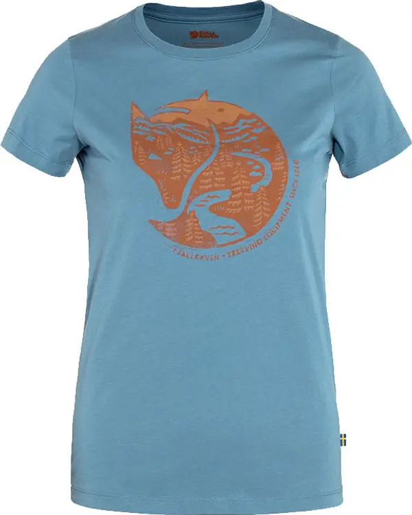 Fjällräven Fjällräven Arctic Fox Print T-Shirt W Žene - Majice Fjällräven - Plava - F89849-543-243-XS - Size: XS