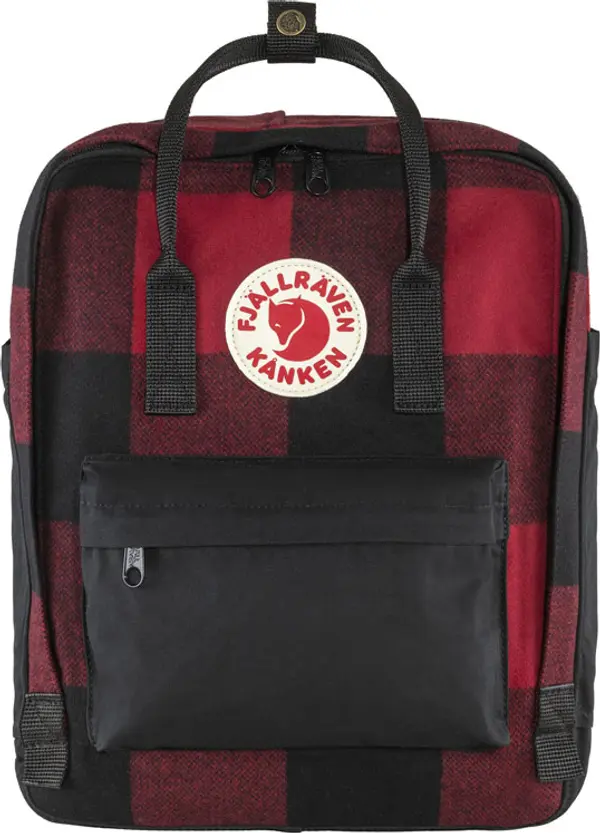 Fjällräven Fjällräven Kånken Re-Wool Red Black Unisex - Ruksaci i torbe Fjällräven - Crna - F23330-320-550-One-size - Size: One size