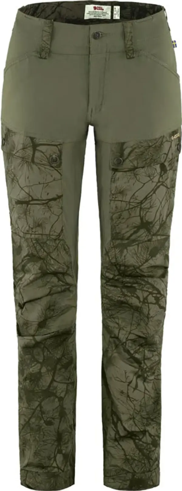 Fjällräven Fjällräven Keb Trousers W Green Camo Žene - Hlače Fjällräven - Plava - F89898S-626-625-46 - Size: 46