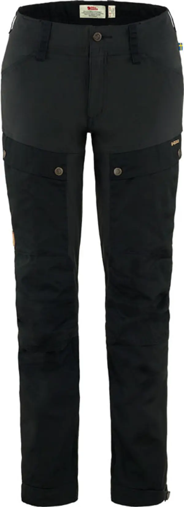 Fjällräven Fjällräven Keb Trousers W Reg Black Žene - Hlače Fjällräven - Crna - F89898-550-40 - Size: 40