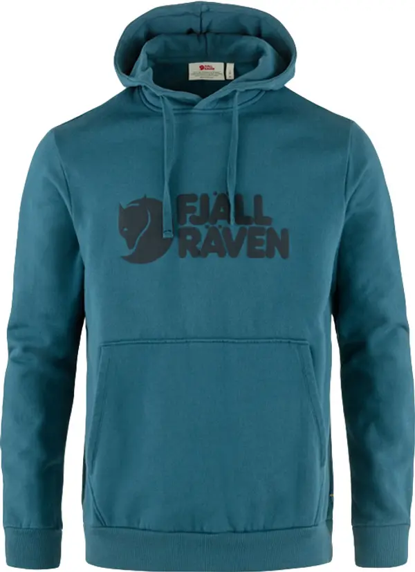Fjällräven Fjällräven Logo Hoodie M Deep Sea Muškarci - Dukserice i džemperi s kapulja Fjällräven - Plava - F84144-574-S - Size: S