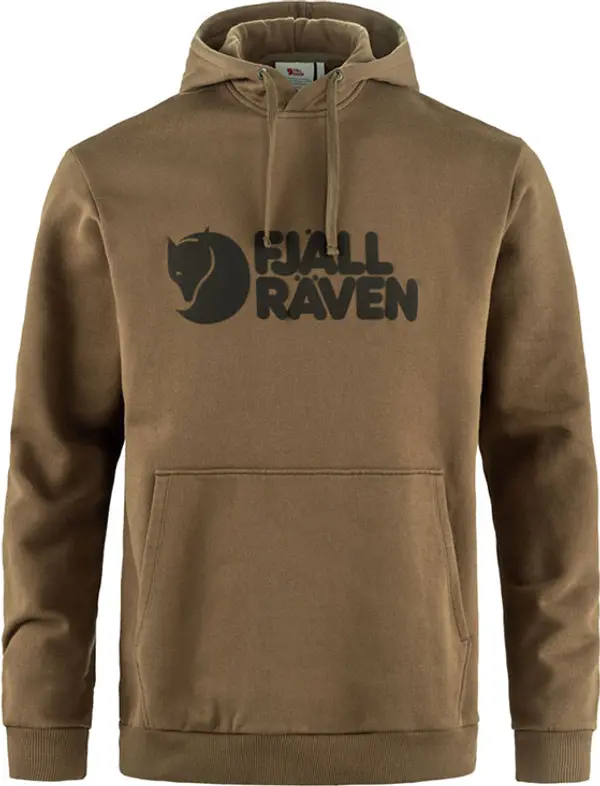 Fjällräven Fjällräven Logo Hoodie M Wood Brown Muškarci - Dukserice i džemperi s kapulja Fjällräven - Smeđa - F84144-265-S - Size: S