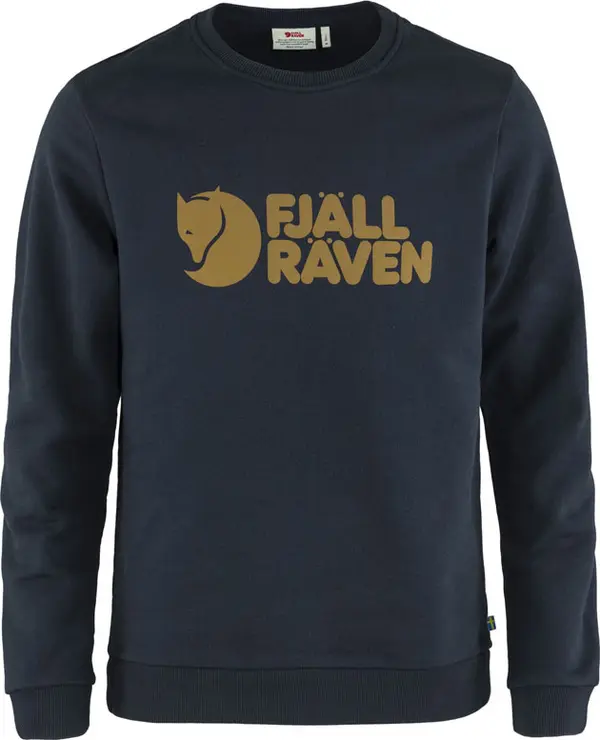 Fjällräven Fjällräven Logo Sweater M Dark Navy Muškarci - Dukserice i džemperi s kapulja Fjällräven - Plava - F84142-555-L - Size: L