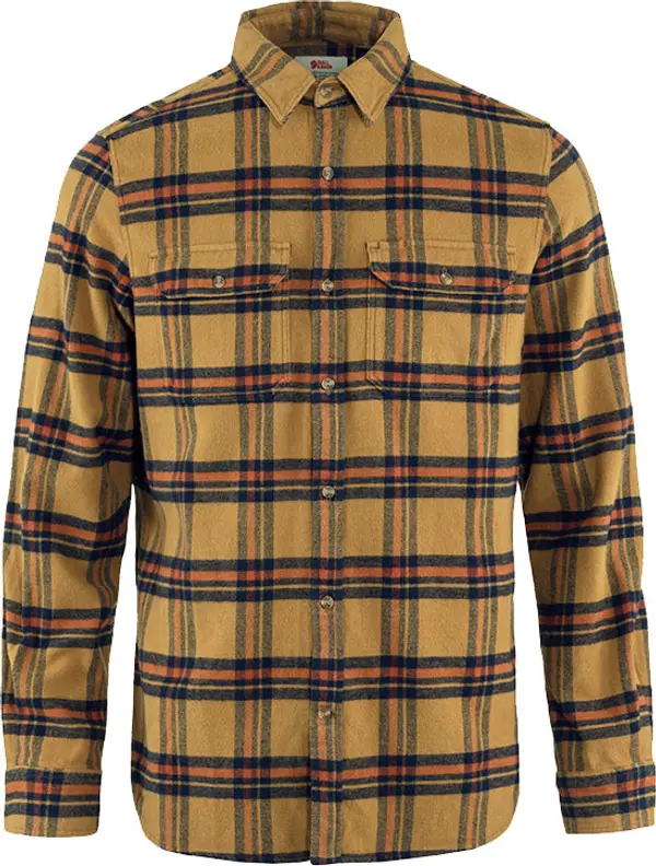 Fjällräven Fjällräven Övik Heavy Flannel Shirt M Muškarci - košulja Fjällräven - Narančasta - F82978-232-215-XS - Size: XS