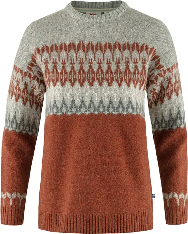 Fjällräven Fjällräven Övik Path Knit W Žene - Dukserice i džemperi s kapulja Fjällräven - Narančasta - F86992-215-020-S - Size: S