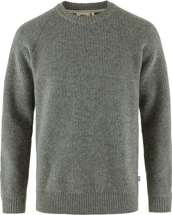 Fjällräven Fjällräven Övik Rib Sweater M Muškarci - Dukserice i džemperi s kapulja Fjällräven - Siva - F87165-020-M - Size: M