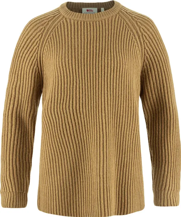 Fjällräven Fjällräven Övik Rib Sweater W Žene - Dukserice i džemperi s kapulja Fjällräven - Smeđa - F14600183-232-S - Size: S