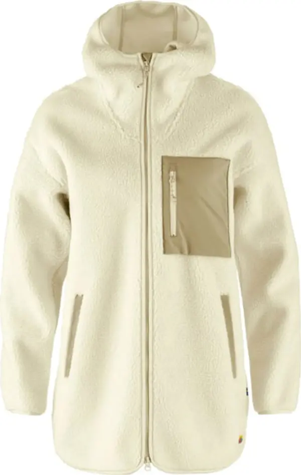 Fjällräven Fjällräven Vardag Pile Fleece Long W Žene - Dukserice i džemperi s kapulja Fjällräven - Bijela - F14600256-113-XS - Size: XS