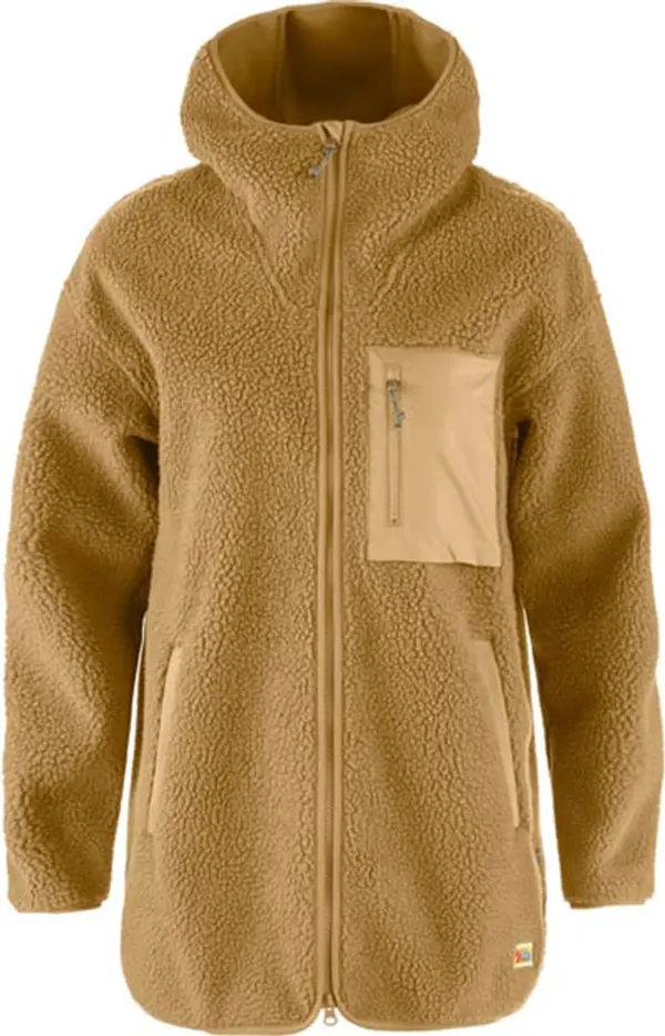 Fjällräven Fjällräven Vardag Pile Fleece Long W Žene - Dukserice i džemperi s kapulja Fjällräven - Smeđa - F14600256-232-S - Size: S