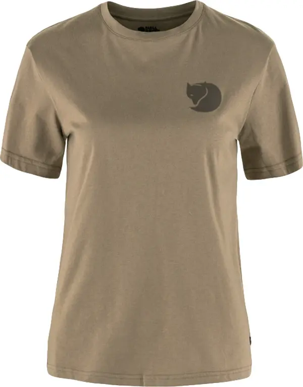 Fjällräven Fjällräven Walk With Nature T-Shirt W Žene - Majice Fjällräven - Smeđa - F14600171-244-S - Size: S