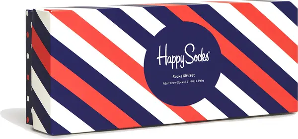 Happy Socks Happy Socks 4-Pack Classic Gift Set Muškarci - Nogavice Happy Socks - Velikobojan - XBDO09-6002-4-7 - Size: 4-7
