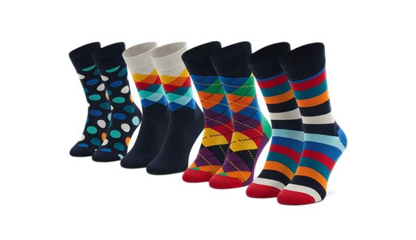 Happy Socks Happy Socks 4-Pack Multi-color Socks Gift Set