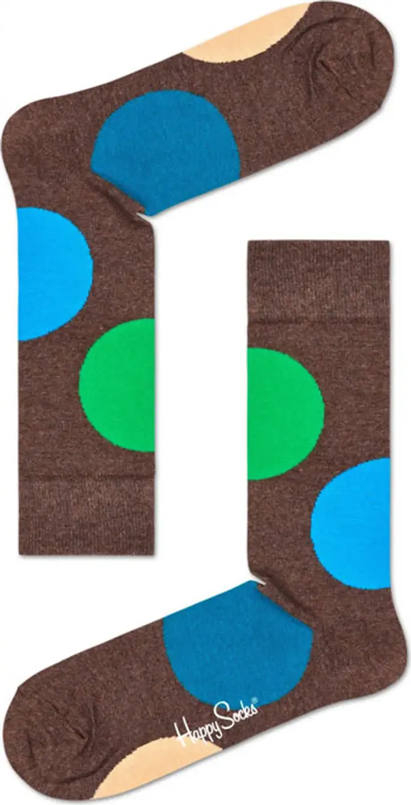 Happy Socks Happy Socks Jumbo Dot Sock Unisex - Nogavice Happy Socks - Smeđa - JUB01-8500-4-7 - Size: 4-7