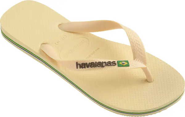 Havaianas Havaianas Brasil Logo Unisex - Flip Flop Havaianas - Svijetlo smeđa - H4110850-9256-BRA-43/44 - Size: BRA-43/44