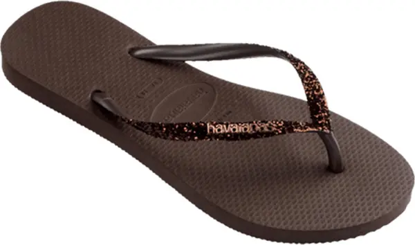 Havaianas Havaianas Slim Glitter II Žene - Flip Flop Havaianas - Smeđa - H4146975-0727-BRA-35/36 - Size: BRA-35/36