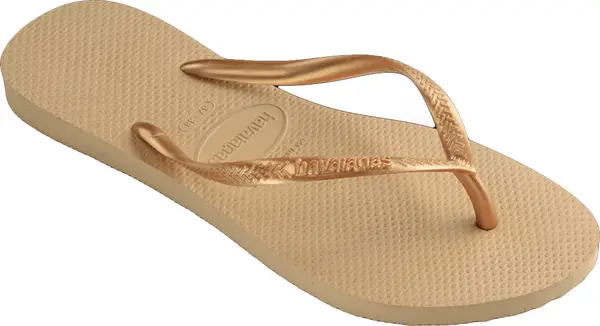 Havaianas Havaianas Slim Golden Žene - Flip Flop Havaianas - Svijetlo smeđa - H4000030-0570-BRA-35/36 - Size: BRA-35/36