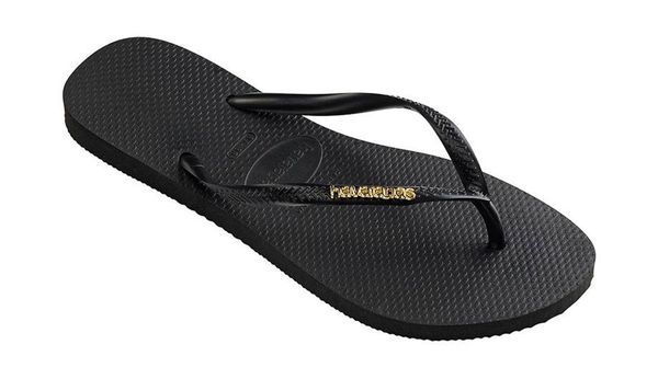 Havaianas Havaianas Slim Logo Metallic Black Gold