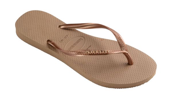 Havaianas Havaianas Slim Logo Metallic Rose Gold