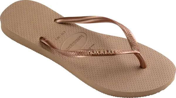 Havaianas Havaianas Slim Logo Metallic Rose Gold Žene - Flip Flop Havaianas - Roza - H4119875-3581-BRA-37/38 - Size: BRA-37/38