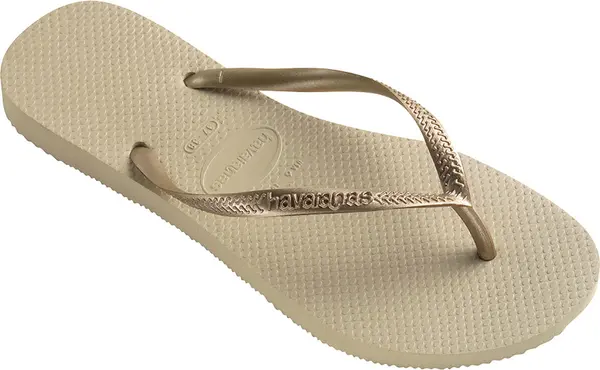 Havaianas Havaianas Slim Sand Grey/Light Golden Žene - Flip Flop Havaianas - Svijetlo smeđa - H4000030-2719P-41/42 - Size: BRA-41/42