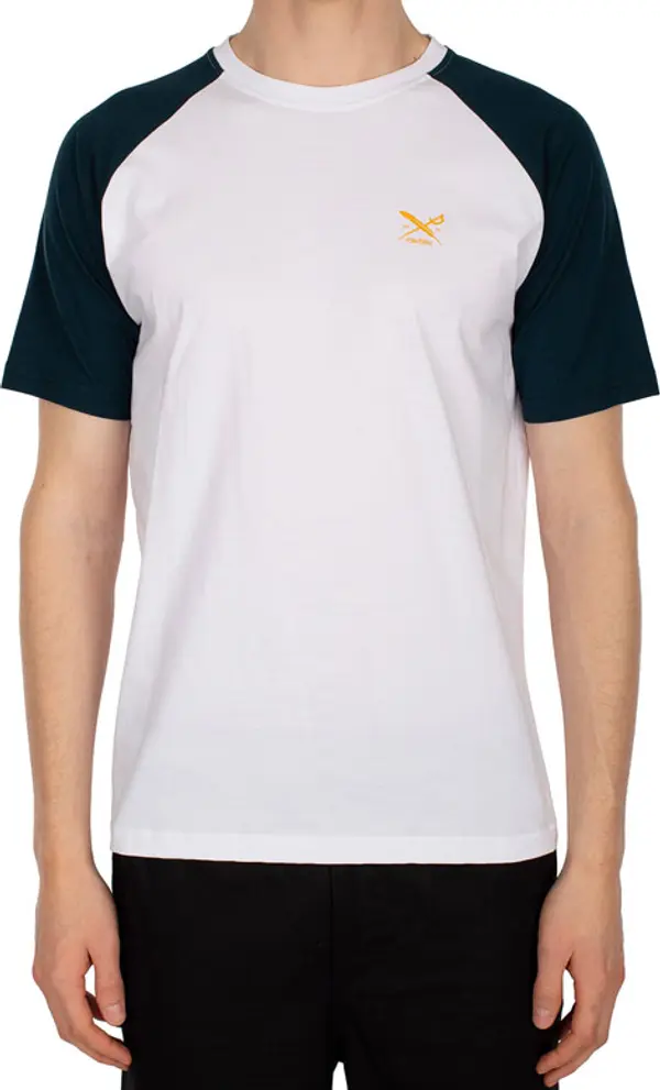 IrieDaily IrieDaily Chestflag Raglan Tee Muškarci - Majice IrieDaily - Bijela - 113B570-710-L - Size: L