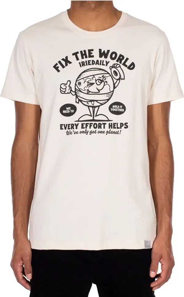 IrieDaily IrieDaily Fix The World Tee Muškarci - Majice IrieDaily - Bijela - 112D443-514-M - Size: M