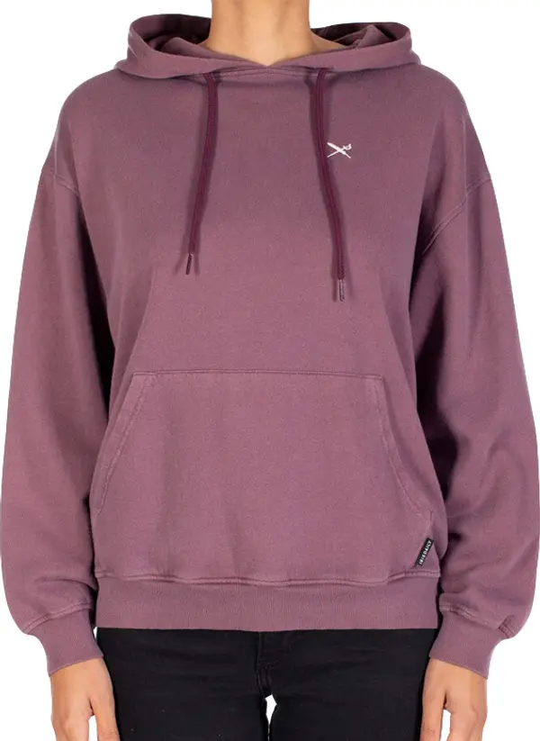 IrieDaily IrieDaily Flagli Hoodie - Aubergine Žene - Dukserice i džemperi s kapulja IrieDaily - Ljubičasta - 262B380-292-S - Size: S