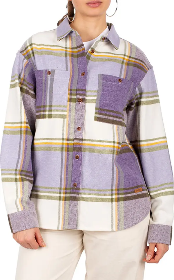 IrieDaily IrieDaily Flannie Shirt Žene - košulja IrieDaily - Ljubičasta - 563D240-282-M - Size: M