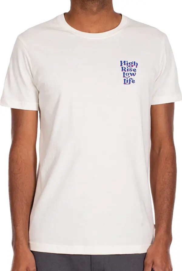IrieDaily IrieDaily High Rise Low Life Tee Muškarci - Majice IrieDaily - Bijela - 112B396-707-XL - Size: XL
