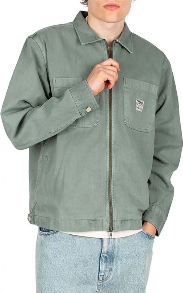 IrieDaily IrieDaily Nanolo Shirt Jacket Muškarci - Jakne IrieDaily - Zelena - 914B122-457-L - Size: L