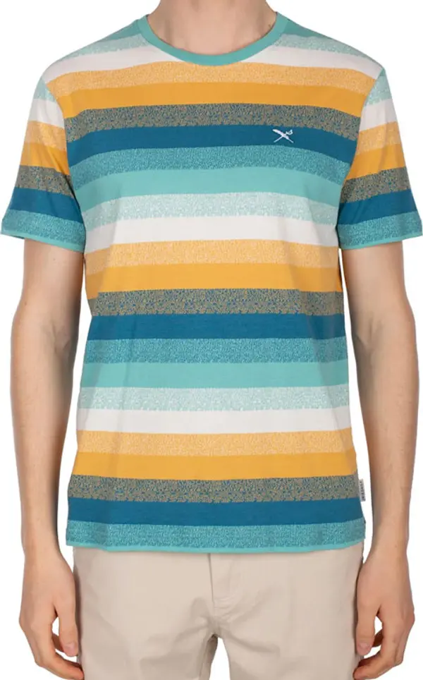 IrieDaily IrieDaily Pixelize Tee Green Blue Muškarci - Majice IrieDaily - Plava - 113B375-420-L - Size: L