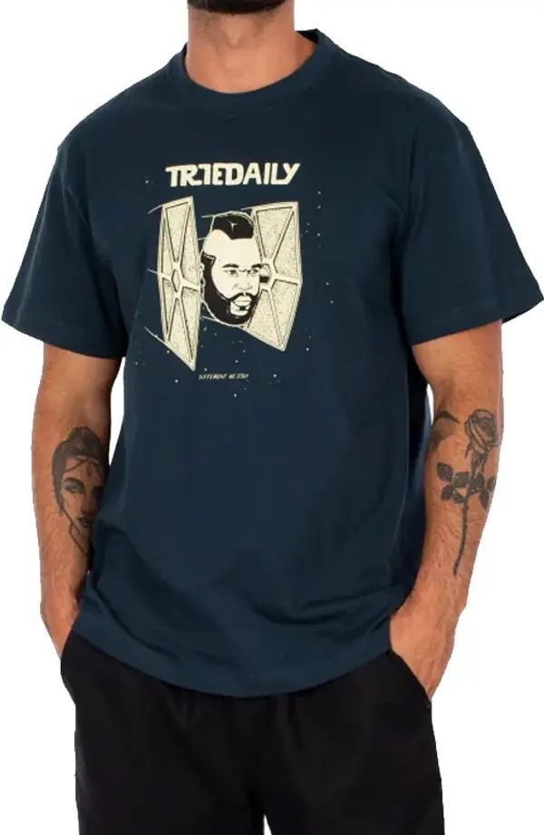 IrieDaily IrieDaily T Fighter Tee Muškarci - Majice IrieDaily - Plava - 114B396-340-M - Size: M