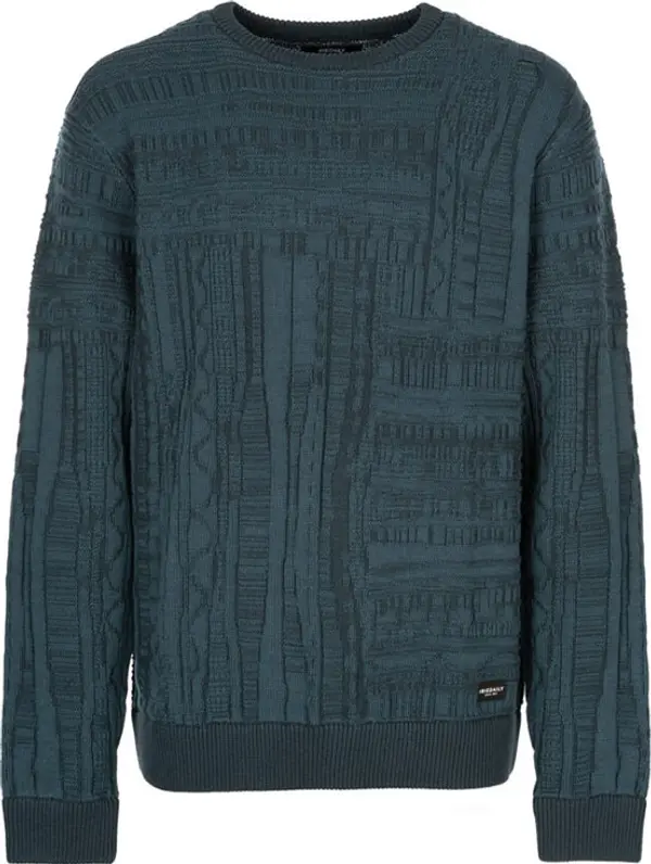 IrieDaily IrieDaily Theo Structure Knit Muškarci - Dukserice i džemperi s kapulja IrieDaily - Plava - 615D231-464-M - Size: M