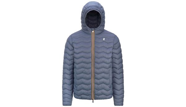 K-WAY K-Way Jack Quilted Warm Grey Blue Avio