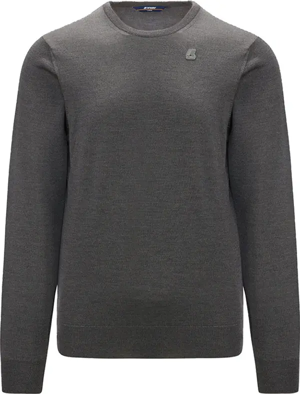K-WAY K-Way Sebastien Merino Grey MD Mel Muškarci - Dukserice i džemperi s kapulja K-WAY - Siva - K6113BW-48M-M - Size: M