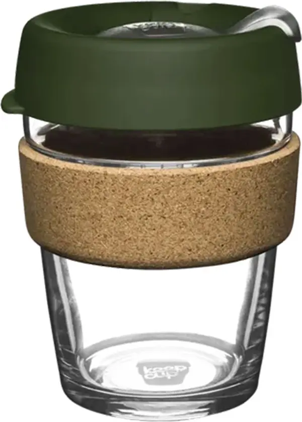 Keepcup Keepcup Cork Brew Pine 12Oz M Unisex - Cup Keepcup - Zelena - BCPI12-One-size - Size: One size