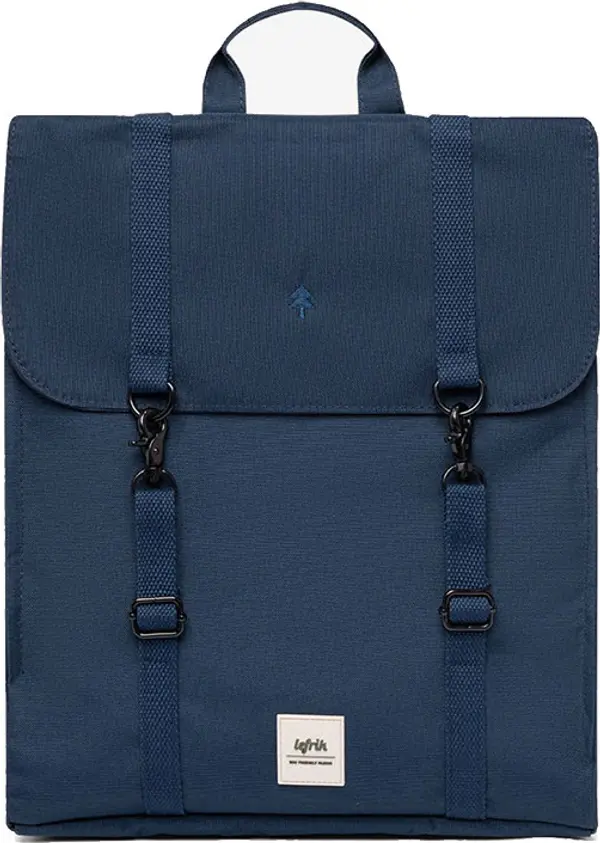 Lefrik Lefrik Handy Metal Backpack Navy Unisex - Ruksaci i torbe Lefrik - Plava - HandyMetal_NVY-One-size - Size: One size