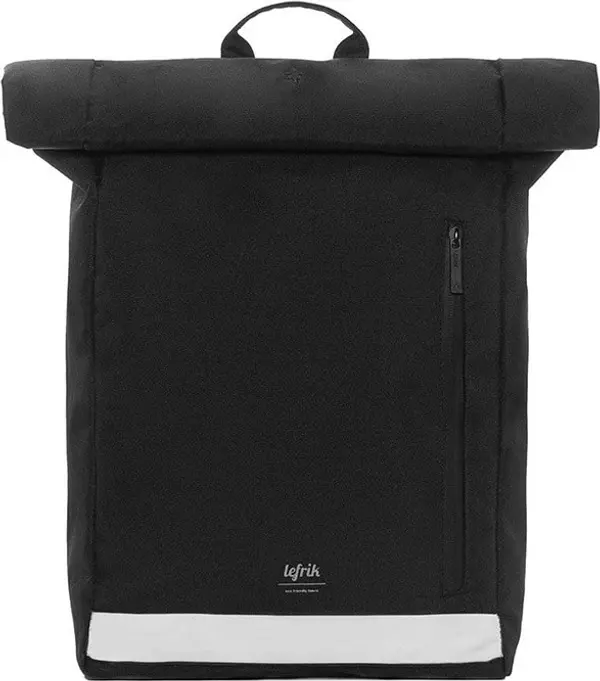 Lefrik Lefrik Roll Reflective Rucksack Black Unisex - Ruksaci i torbe Lefrik - Crna - Reflective_BLK-One-size - Size: One size
