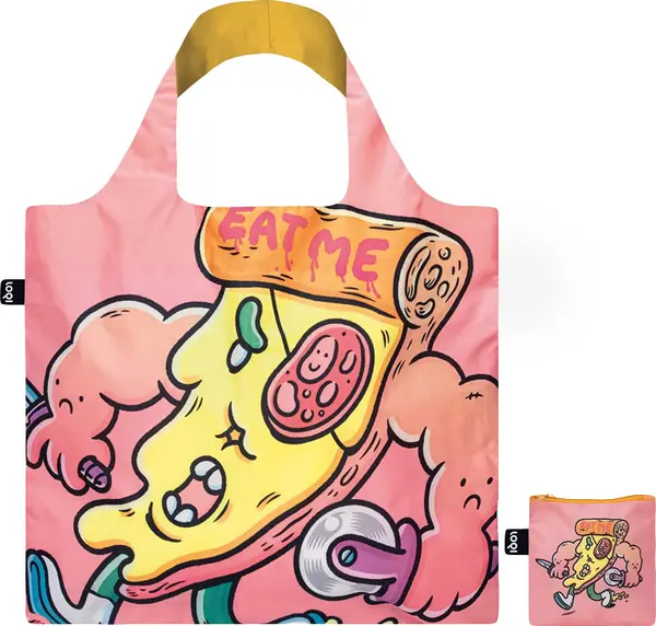 LOQI Loqi Brosmind - Slasher the Slice Recycled Bag Unisex - Ruksaci i torbe LOQI - Velikobojan - BR.SS-One-size - Size: One size