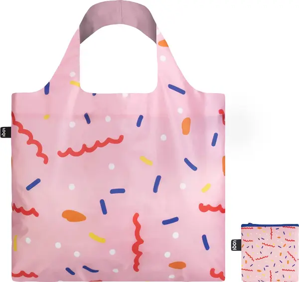 LOQI Loqi Céleste Wallaert - Confetti Bag Unisex - Ruksaci i torbe LOQI - Roza - CW.CO-One-size - Size: One size