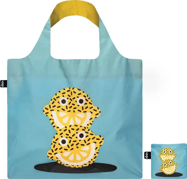 LOQI Loqi Daniel Ramírez Pérez - Lucky Lemons Recycled Bag Unisex - Ruksaci i torbe LOQI - Plava - DR.LL-One-size - Size: One size