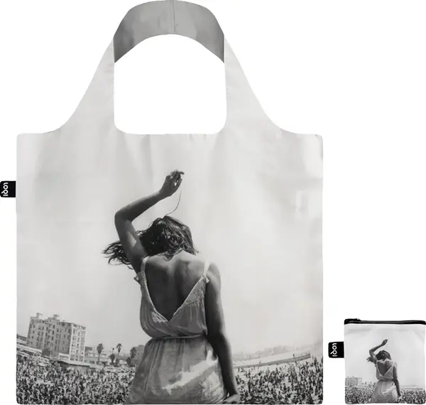 LOQI Loqi Dennis Stock - Venice Beach Rock Festival Recycled Bag Unisex - Ruksaci i torbe LOQI - Bijela - DS.VB-One-size - Size: One size