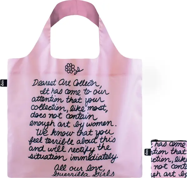 LOQI Loqi Guerrilla Girls - Dearest Art Collector Recycled Bag Unisex - Ruksaci i torbe LOQI - Roza - GG.DC-One-size - Size: One size