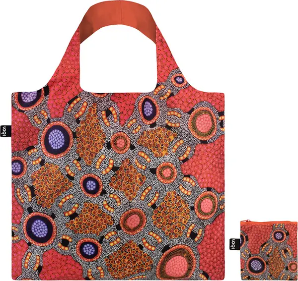 LOQI Loqi Jennifer Napaljarri Lewis - Water Dreaming Pink Recycled Bag Unisex - Ruksaci i torbe LOQI - Velikobojan - JL.WD-One-size - Size: One size